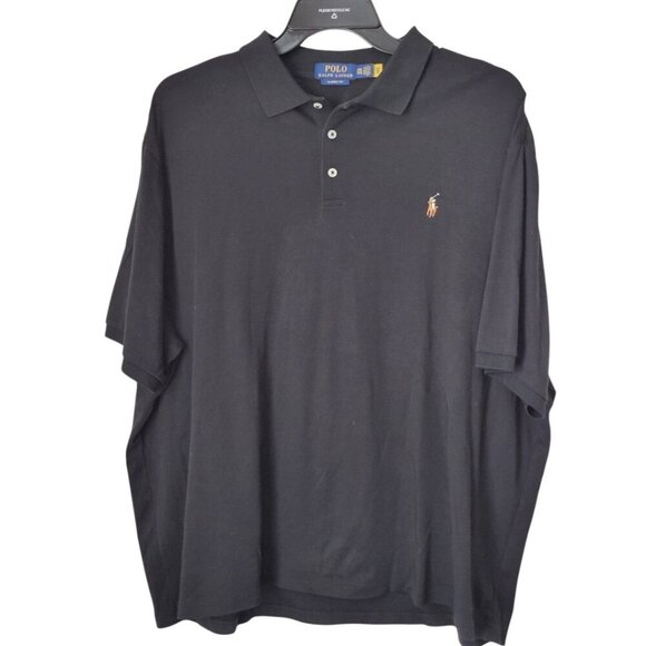 Men's XXL Black Soft Ralph Lauren Polo Big & Tall Shirt - Picture 1 of 3